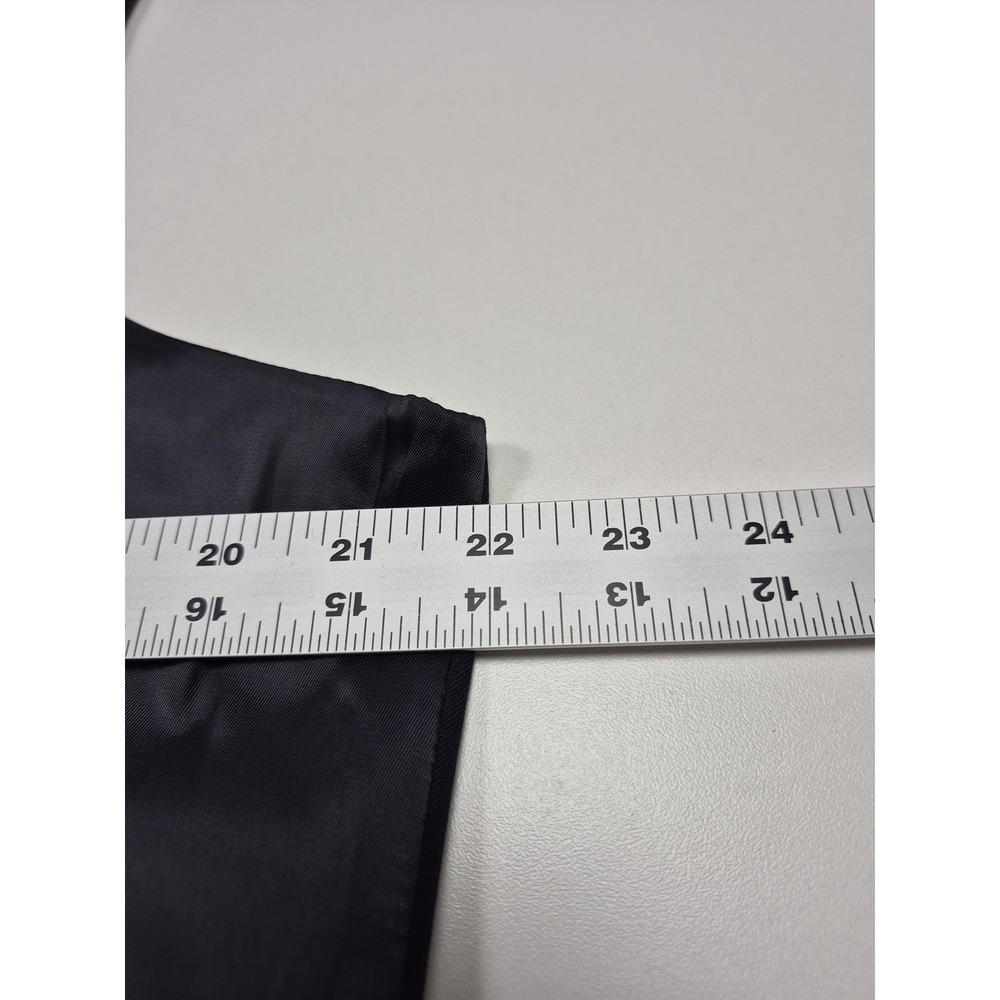 Lauren Ralph Lauren Suit Vest Mens 44 Blue 100% Wool 5 Button Belted - Picture 7 of 8